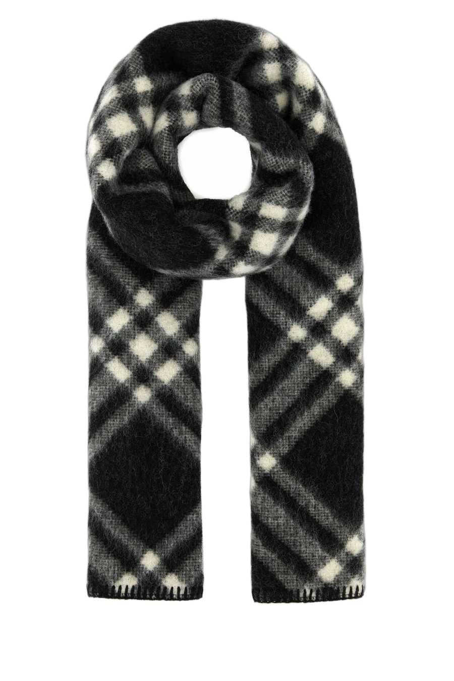 Burberry 100% Wool scarf in black
