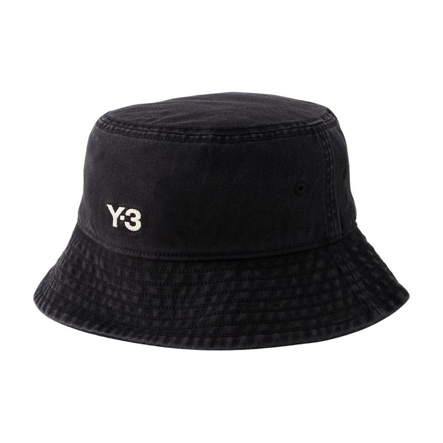Y-3 IX7000 Cotton bucket hat in black