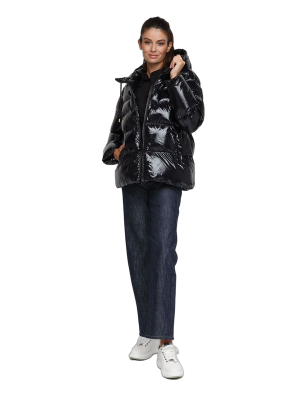 Pinko 100% Polyamide down jacket in black