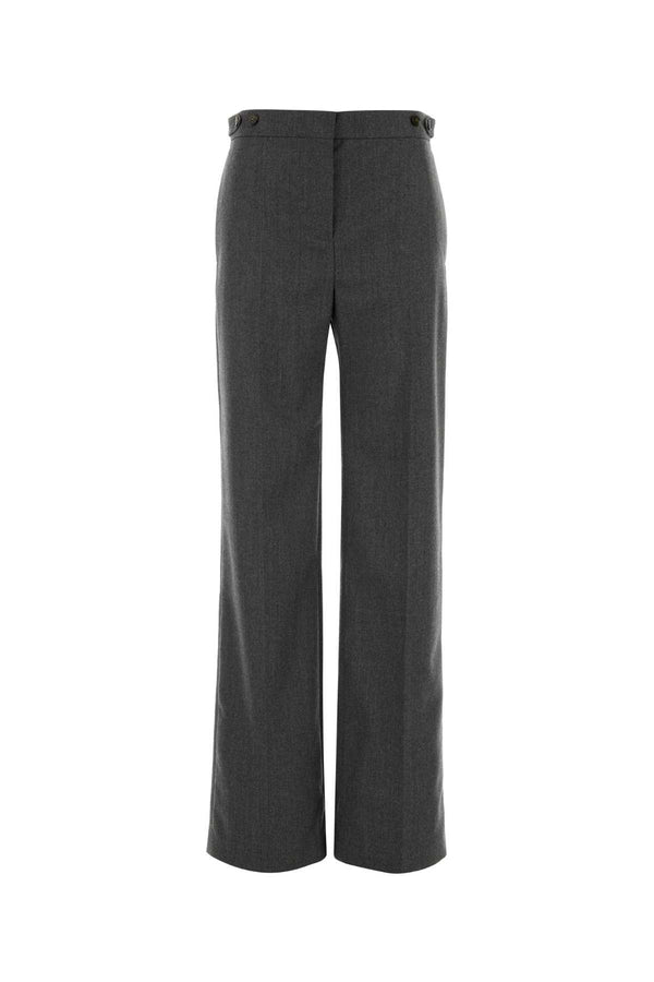 Grey Wool Pant Greymelange Exterior: Pantaloni
