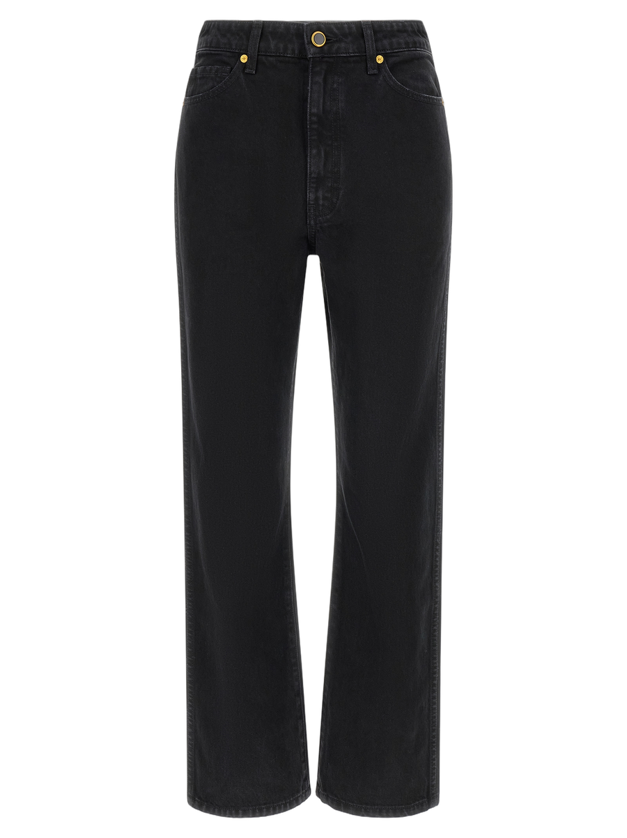Khaite 100% Cotton jeans in black