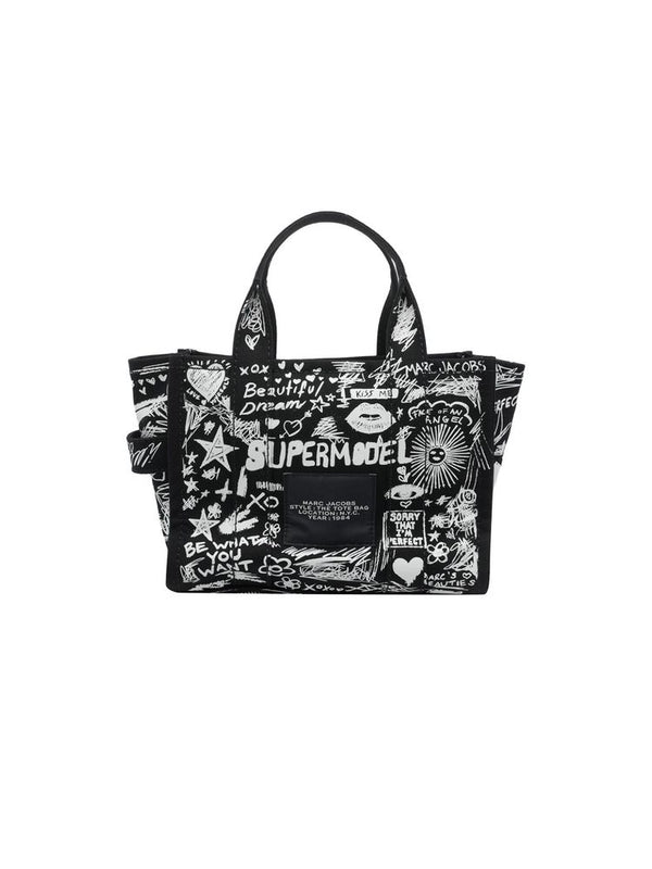 Marc Jacobs 100% Cotton tote bag in black