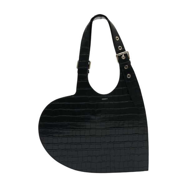 Coperni Calfskin shoulder bag in black
