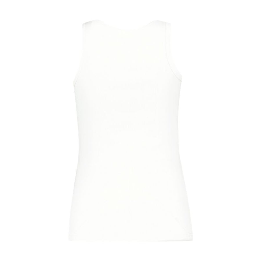 Courreges Cotton tank top in white