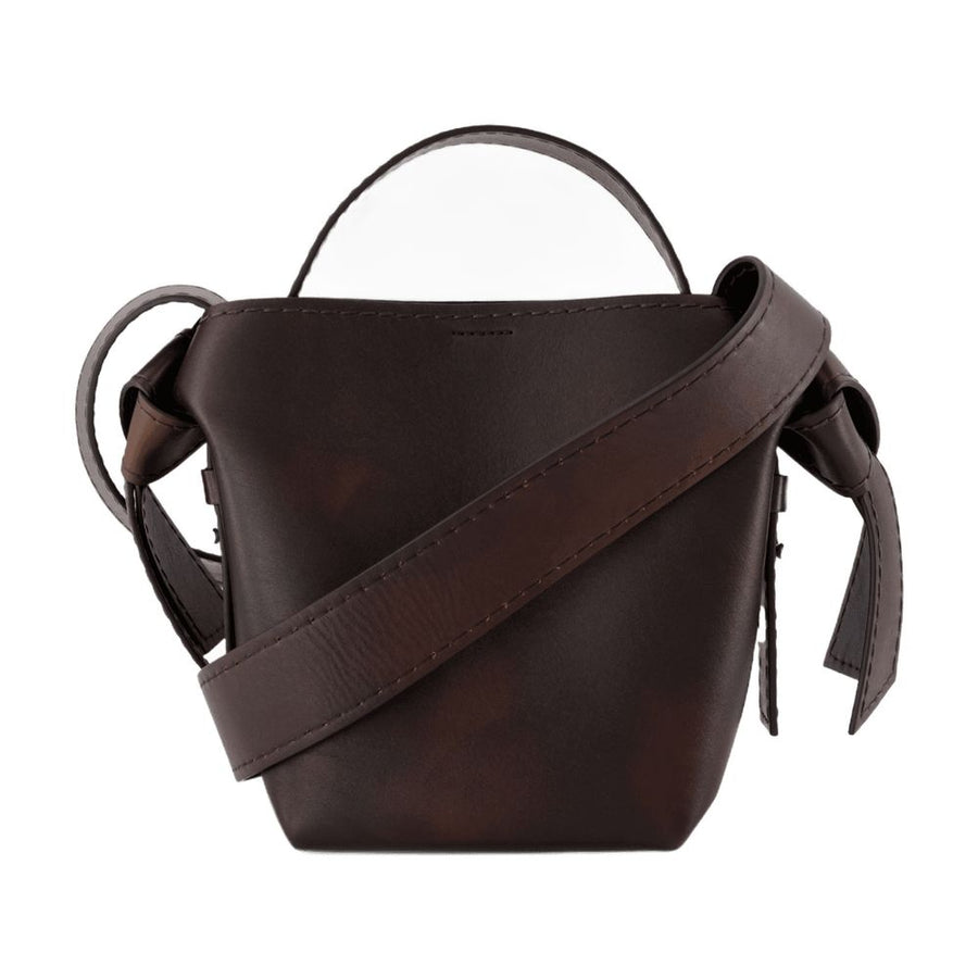 Acne Studios calfskin crossbody bag in brown