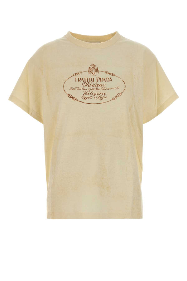 Crema Cotton T-Shirt Naturale Exterior