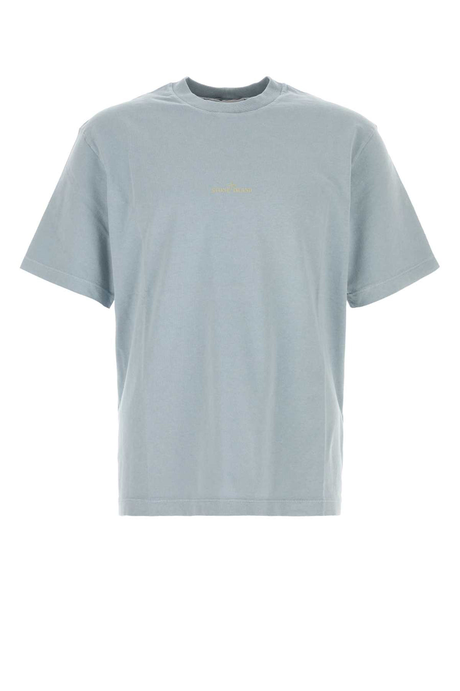 Powder Blue Cotton T-Shirt Grey Exterior