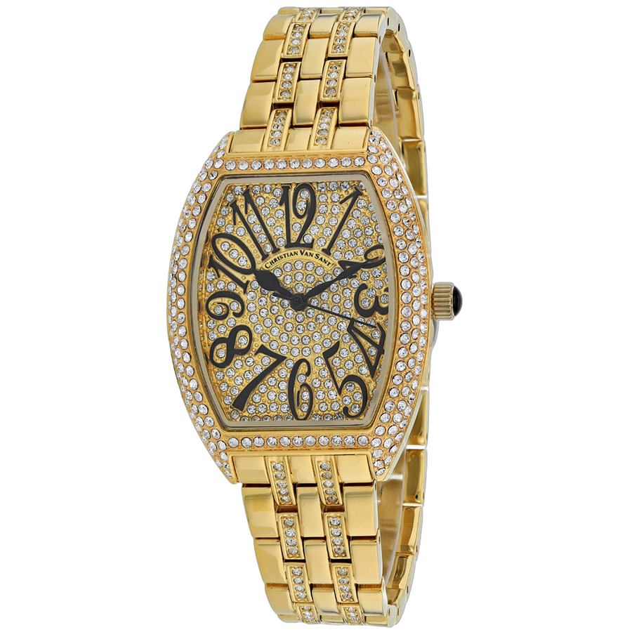 Christian Van Sant Stainless steel case watch in gold