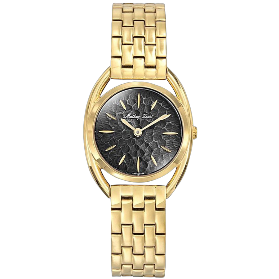 Mathey Tissot Stainless steel case watch in gold