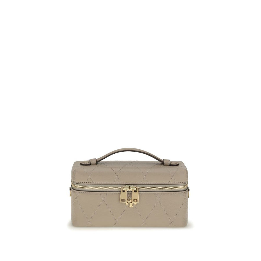 Tory Burch 100% Calf Leather Bos Taurus wallet in gray