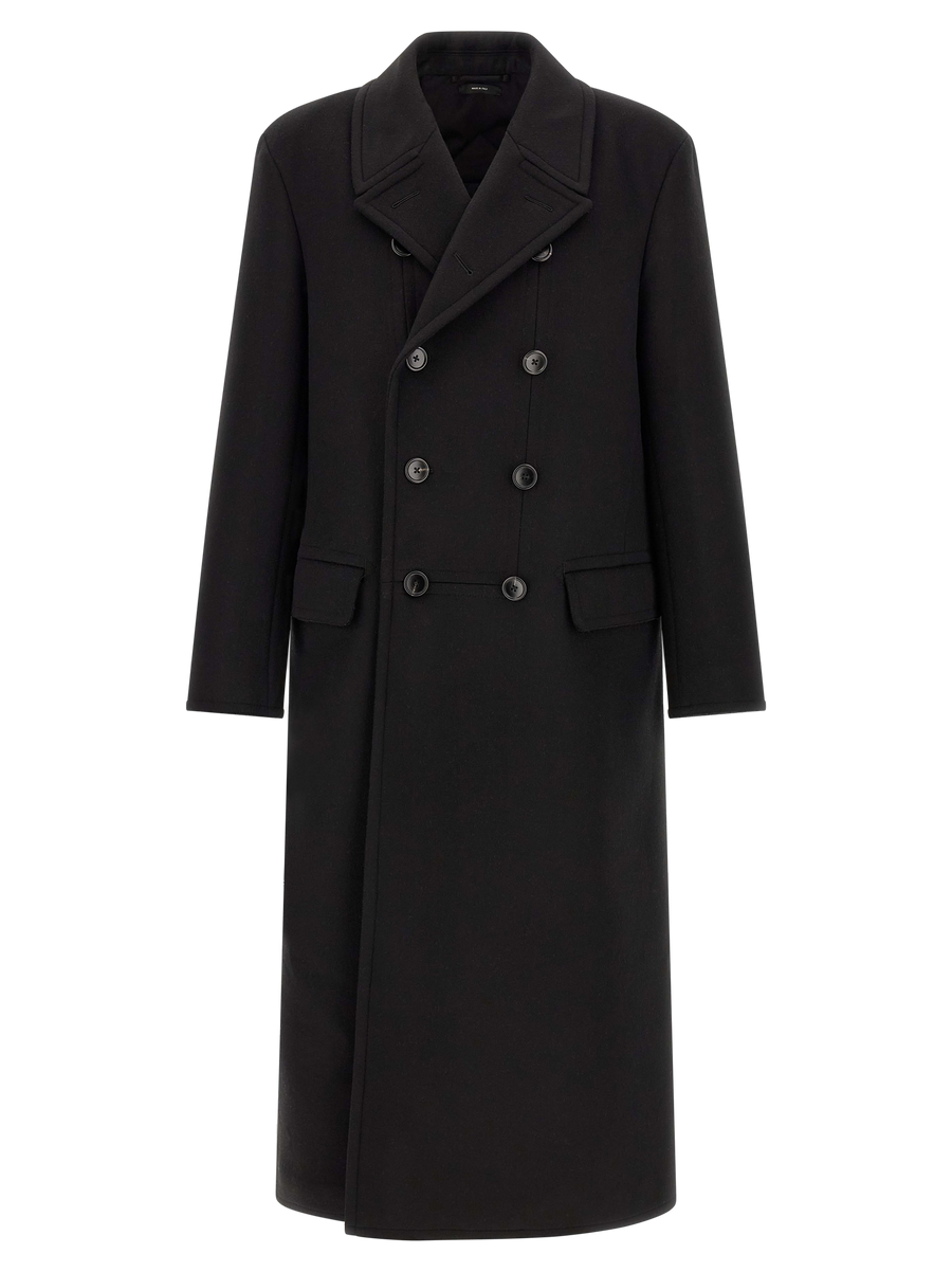Tom Ford Virgin wool and cashmere coat in black