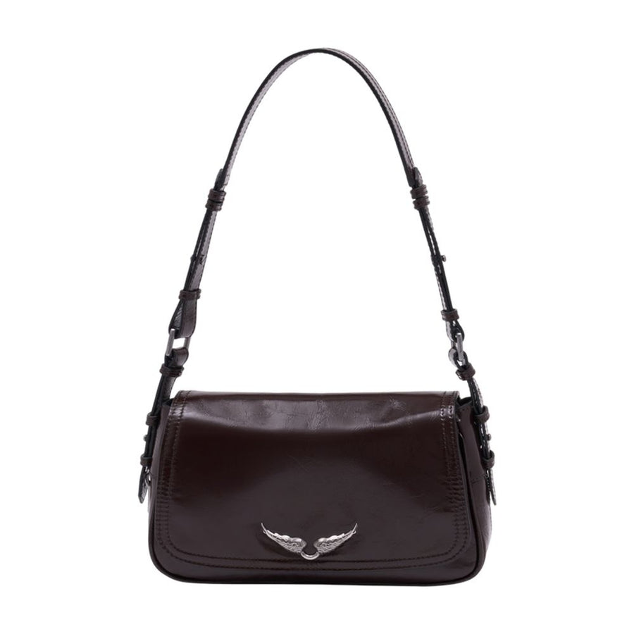 Zadig & Voltaire Calfskin shoulder bag in brown