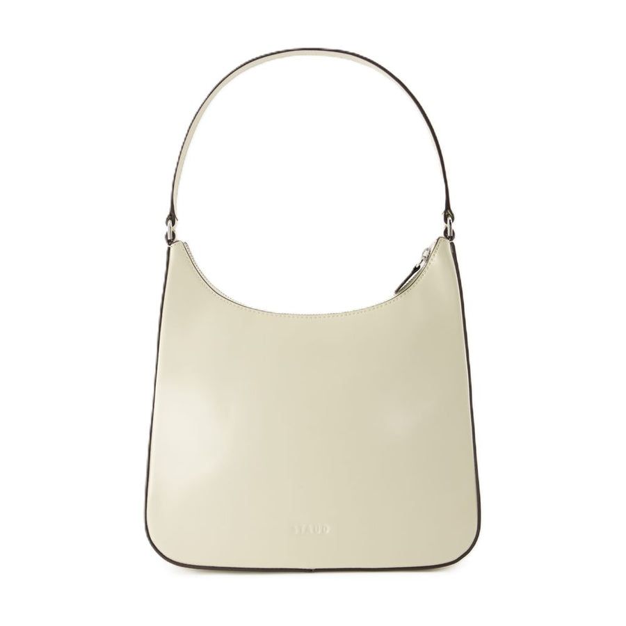 Staud Calfskin shoulder bag in beige