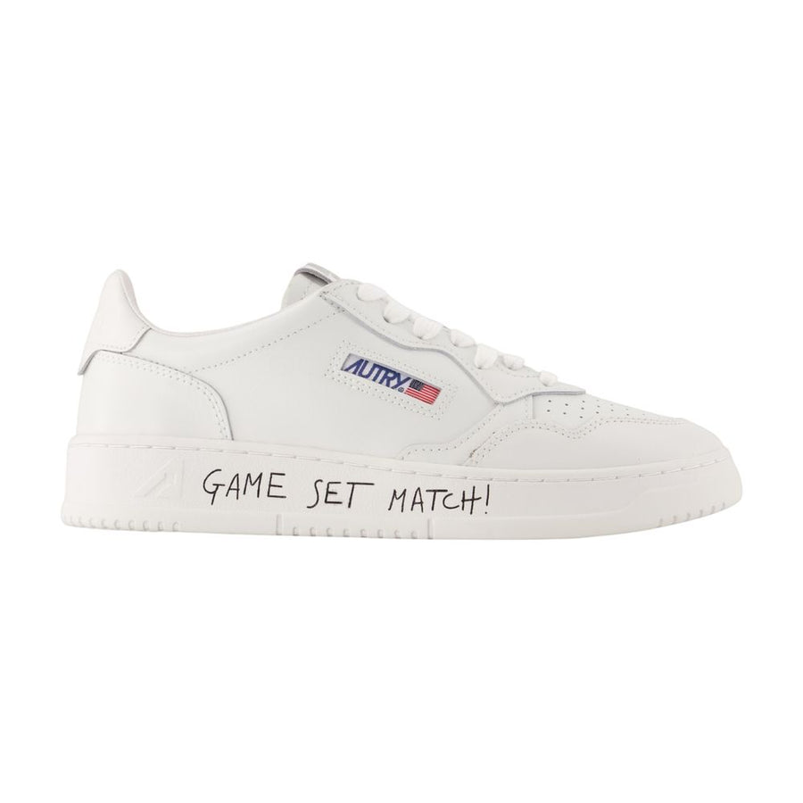 Medalist Low Sneakers - Autry Leather White Calfskin Shoes /