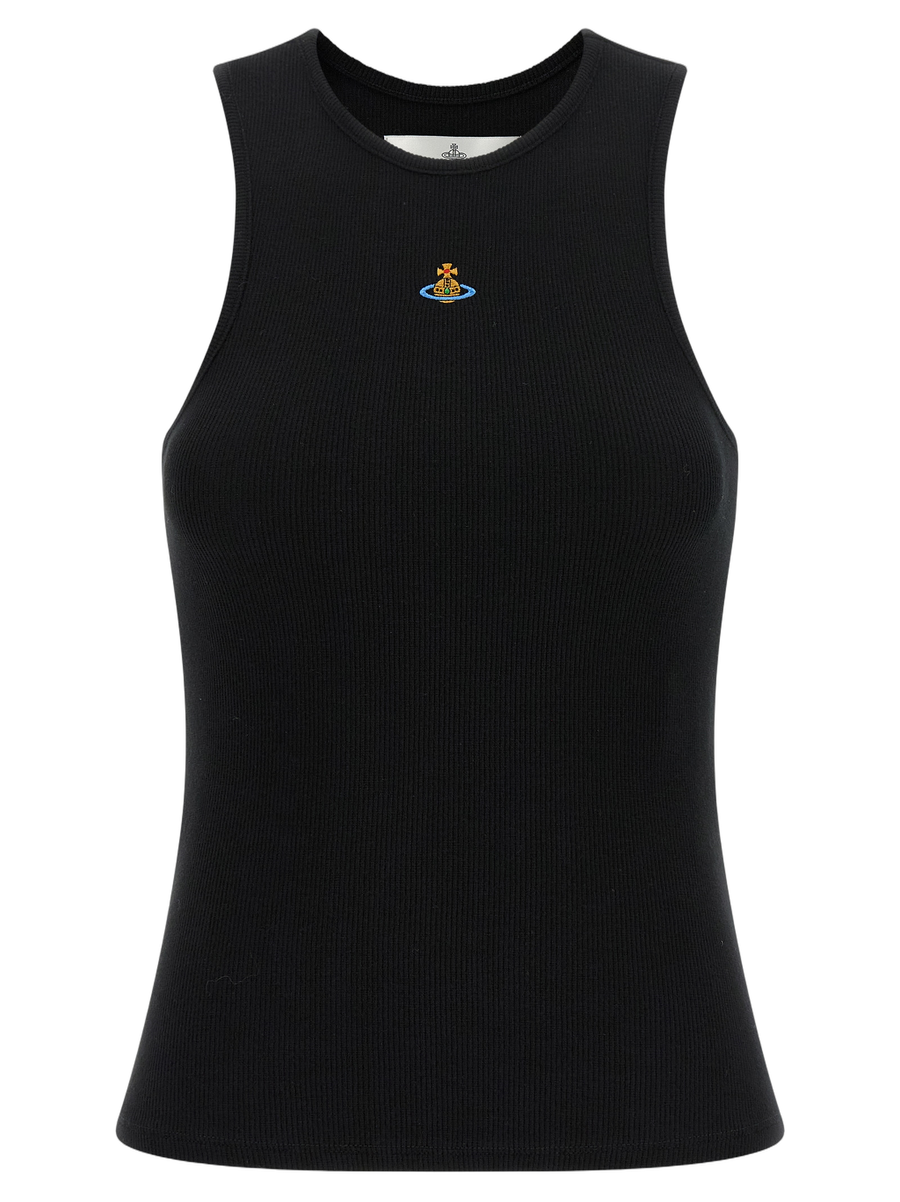 Vivienne Westwood 95% cotton tank top in black