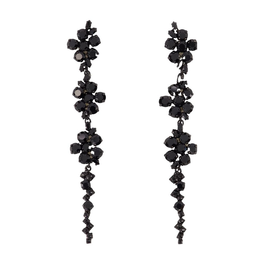 Simone Rocha synthetic pearls earrings in black