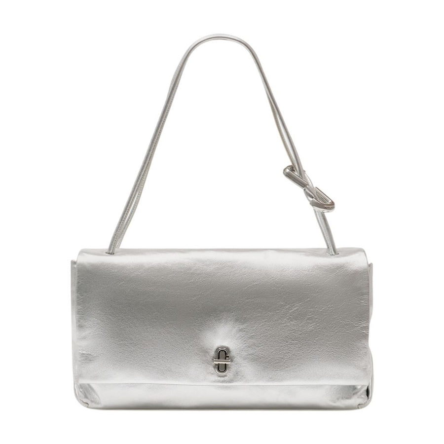 Marc Jacobs cowhide shoulder bag in silver