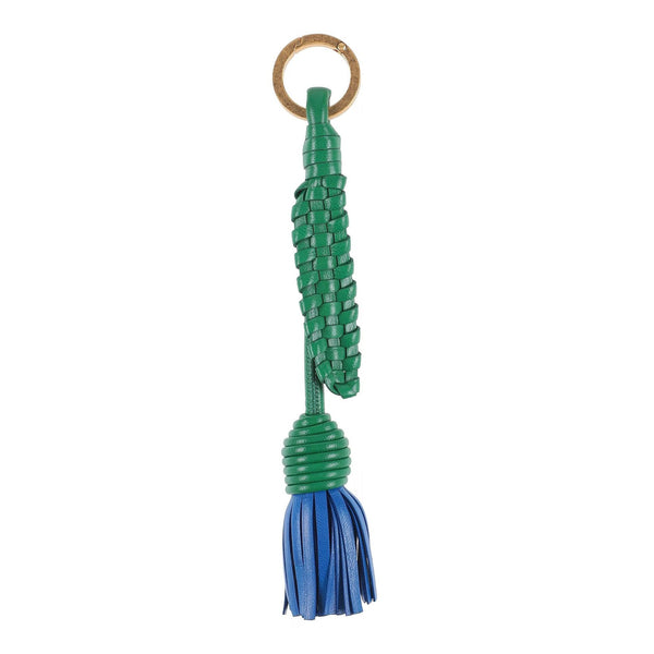 Bottega Veneta Leather key case in green