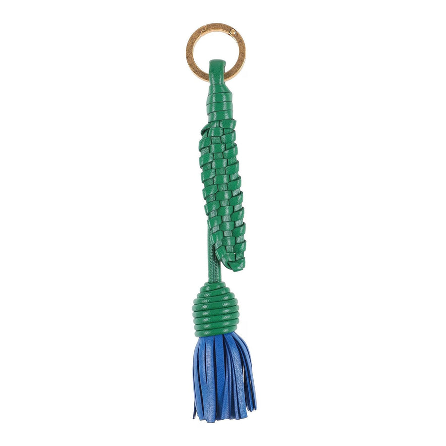 Bottega Veneta Leather key case in green
