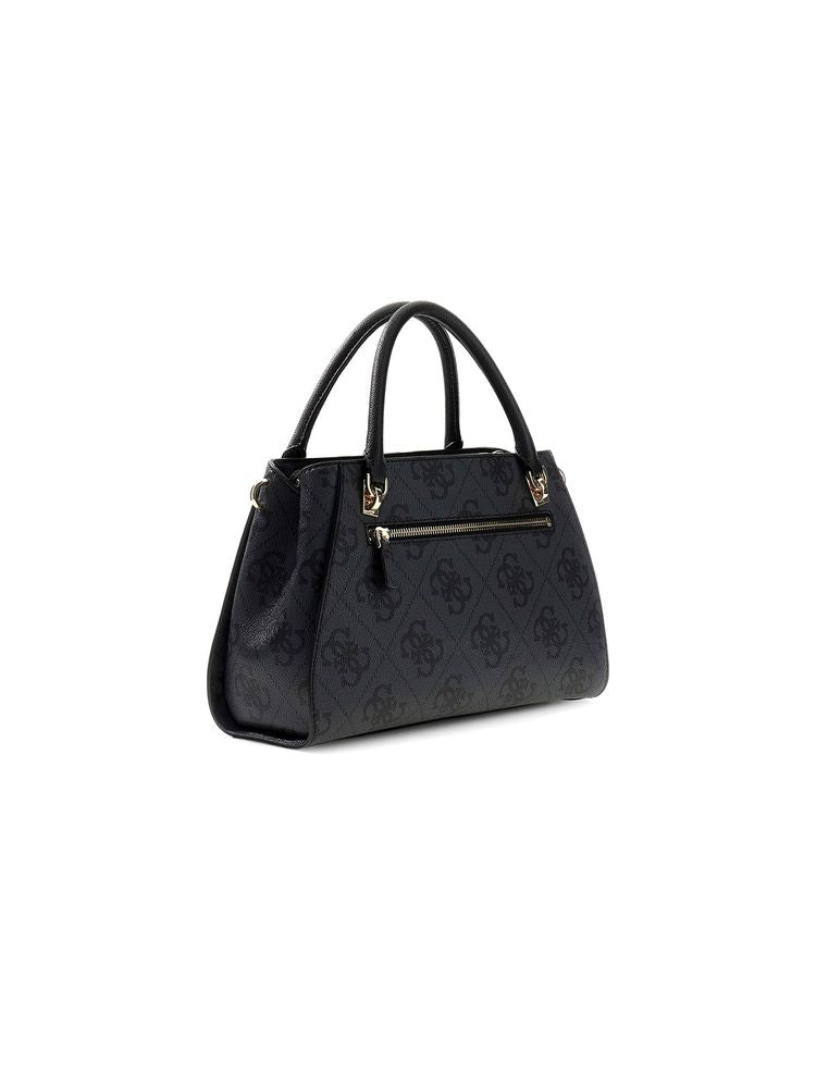 Guess Satchel Bag Coal Logo Polyurethane / Satchel-bags