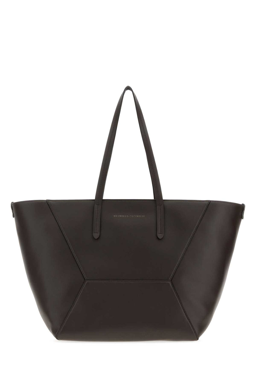 Brown Leather Shopping Bag Testa Moro Borse A Mano