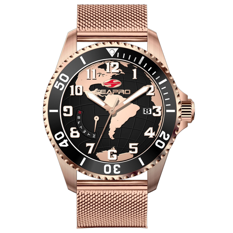 Seapro Stainless steel case watch in rose gold