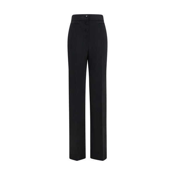 Valentino Garavani 100% Wool Ovis Aries trousers in black
