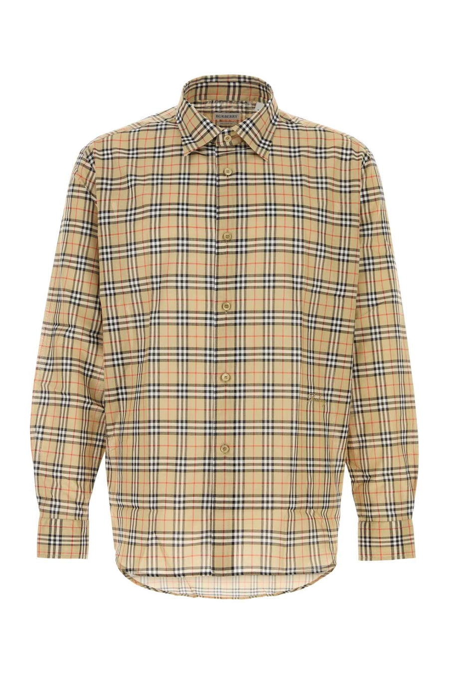 Embroidered Cotton Shirt Sandipcheck Exterior: Camicie