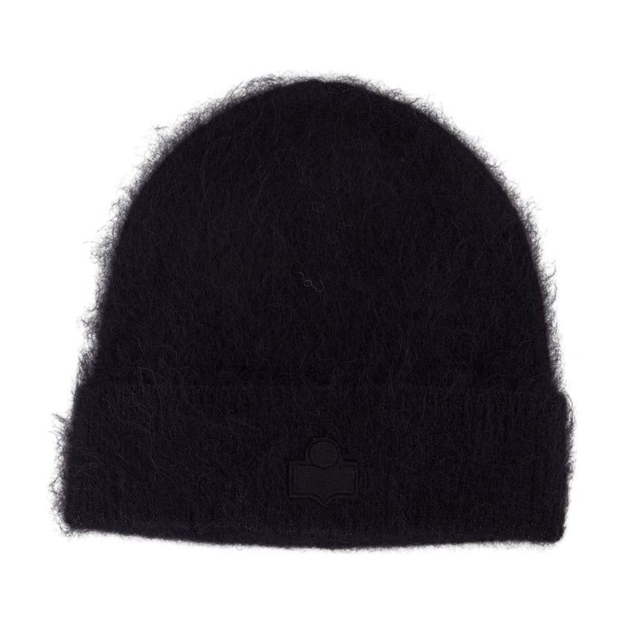 Isabel Marant BE005MFA-D3D01A-01BK Wool beanie in black
