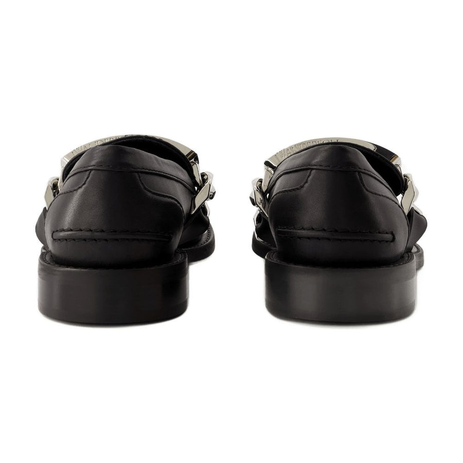 J.W. Anderson leather loafer in black