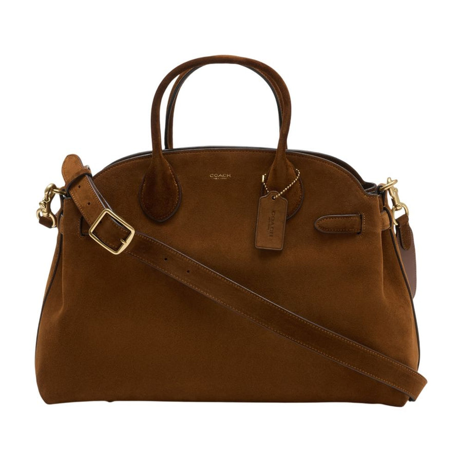 Coach Calfskin top handle bag in brown