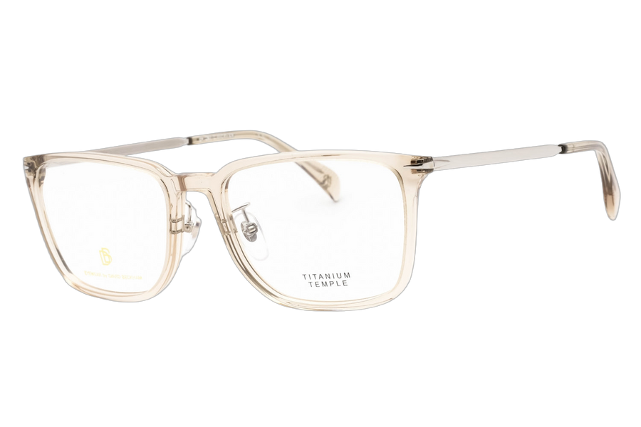 David Beckham Plastic frame with titanium temples eyeglasses in gold