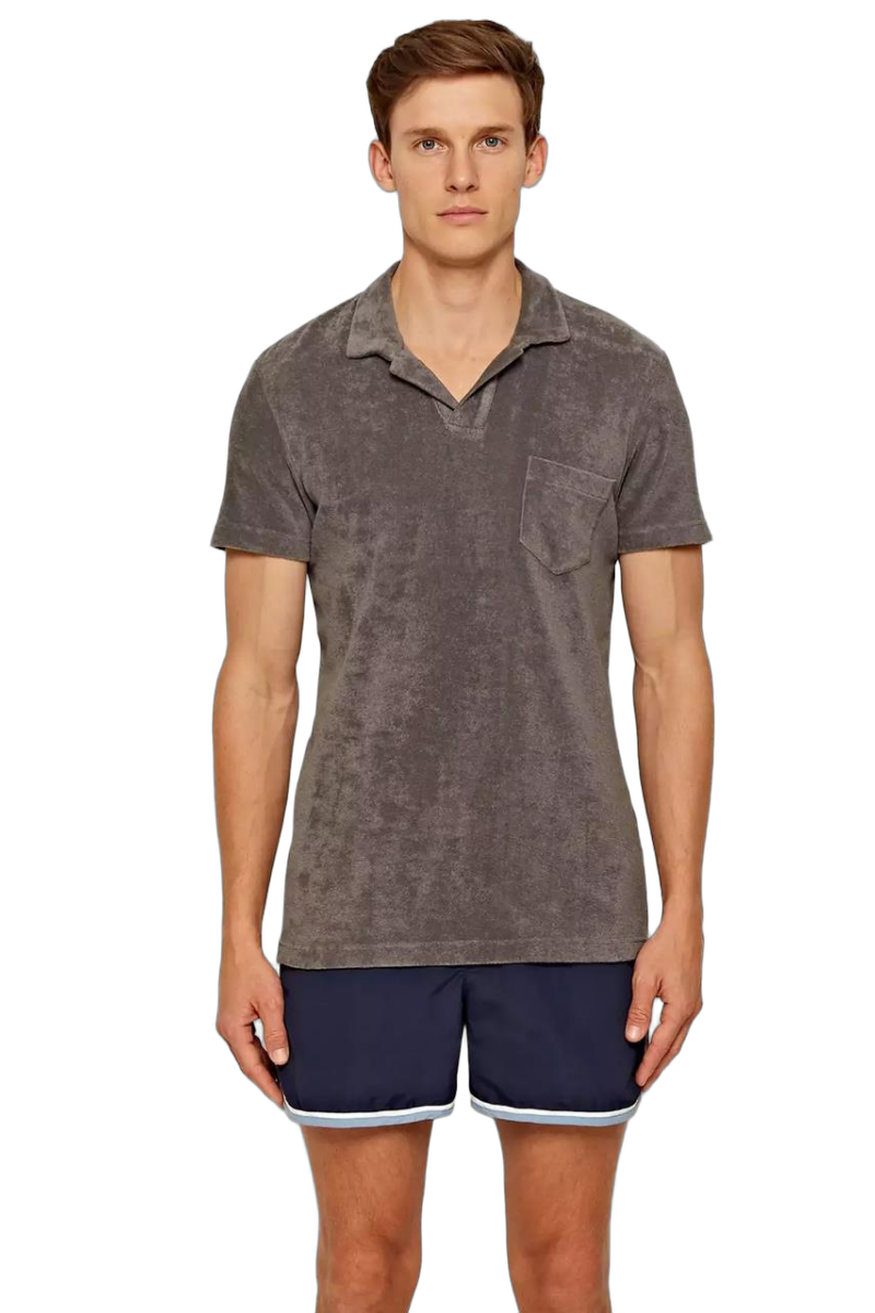 Orlebar Brown 100% Cotton polo in gray