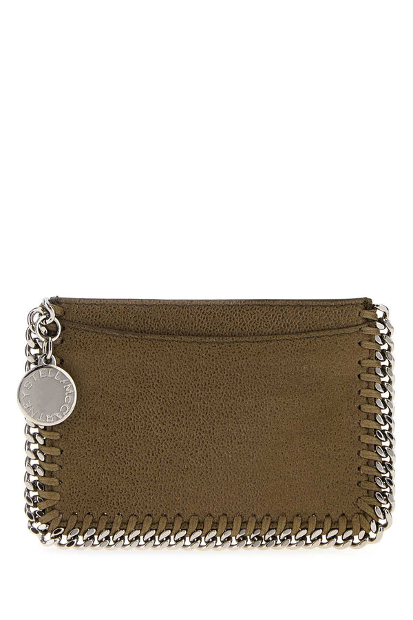 Stella McCartney 100% Polyester clutch in olive