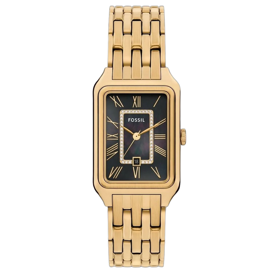 Fossil Stainless steel case watch in gold