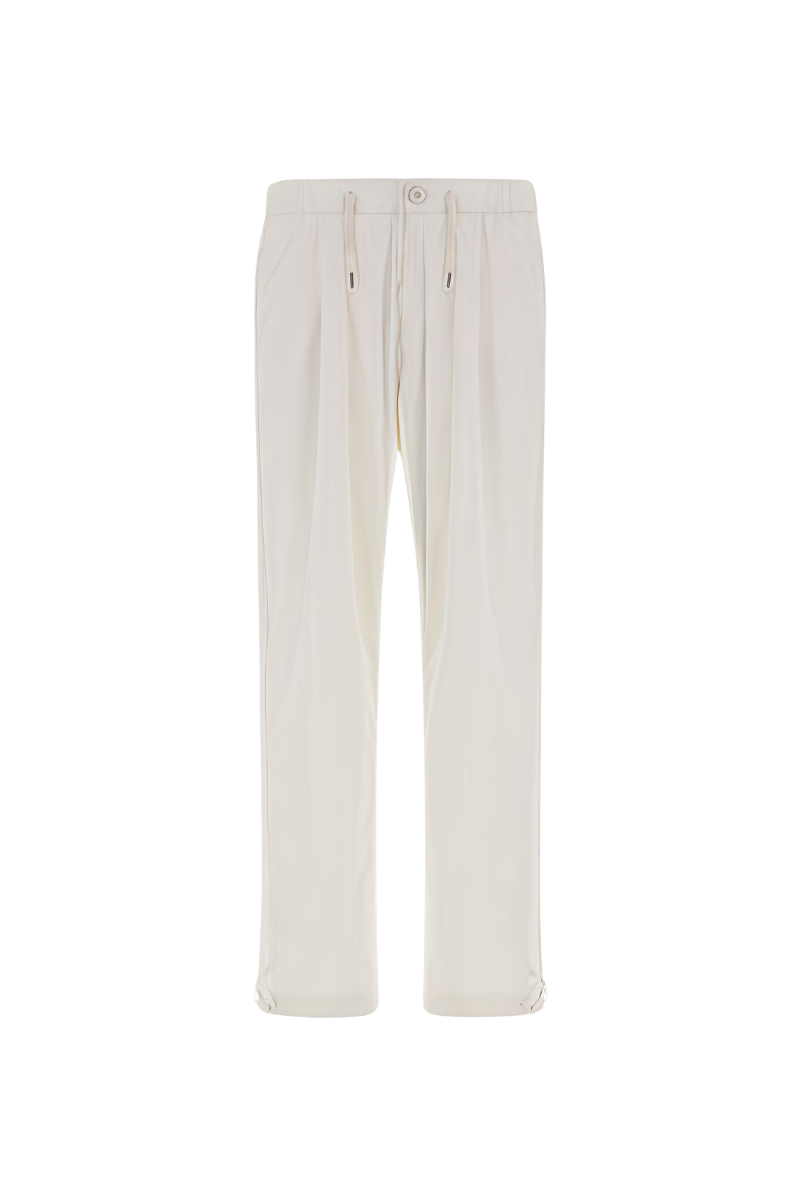 Herno 100% Polyester trousers in beige