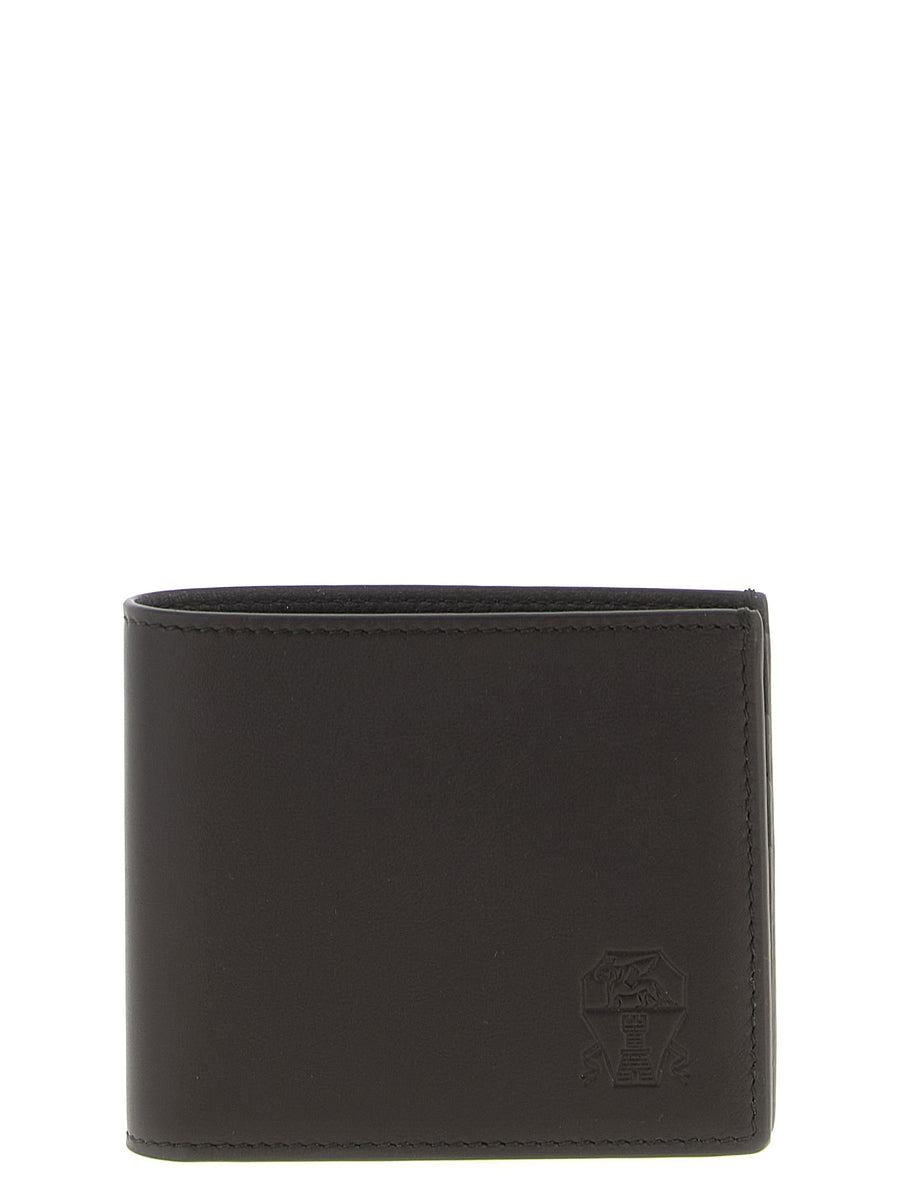 Brunello Cucinelli 100% Calfskin Leather wallet in brown