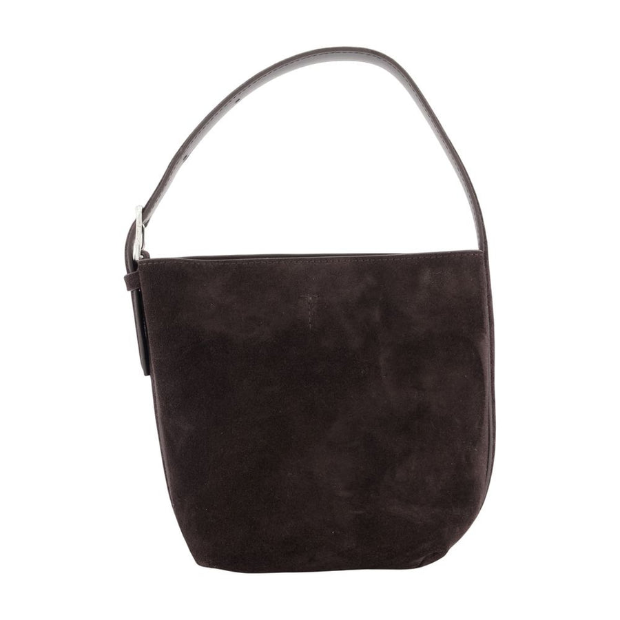 Petite Belted Shopper Bag - Toteme Leather Brown Calfskin / Totes-shopping-bags