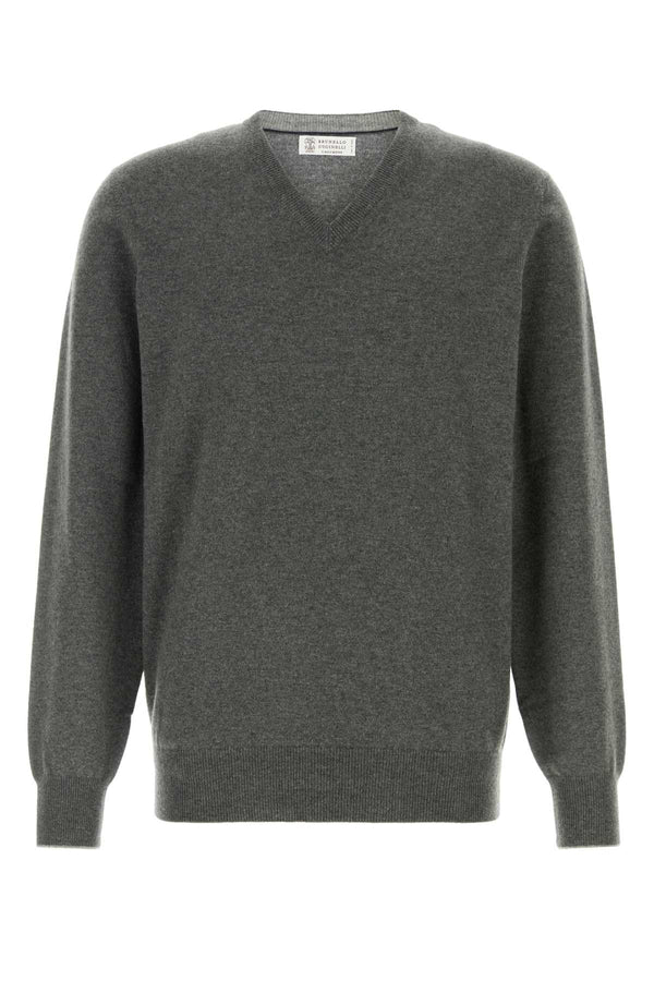 Grey Cashmere Sweater Bosco+grigio Exterior: Maglieria