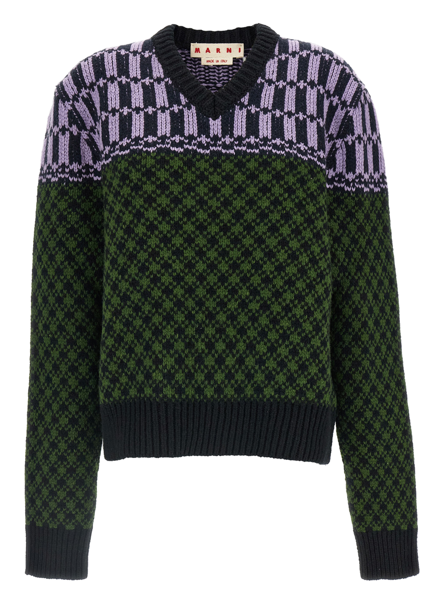 Multicolor Wool Cardigan Clothing