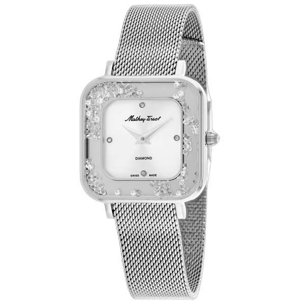 Mathey Tissot watch in silver