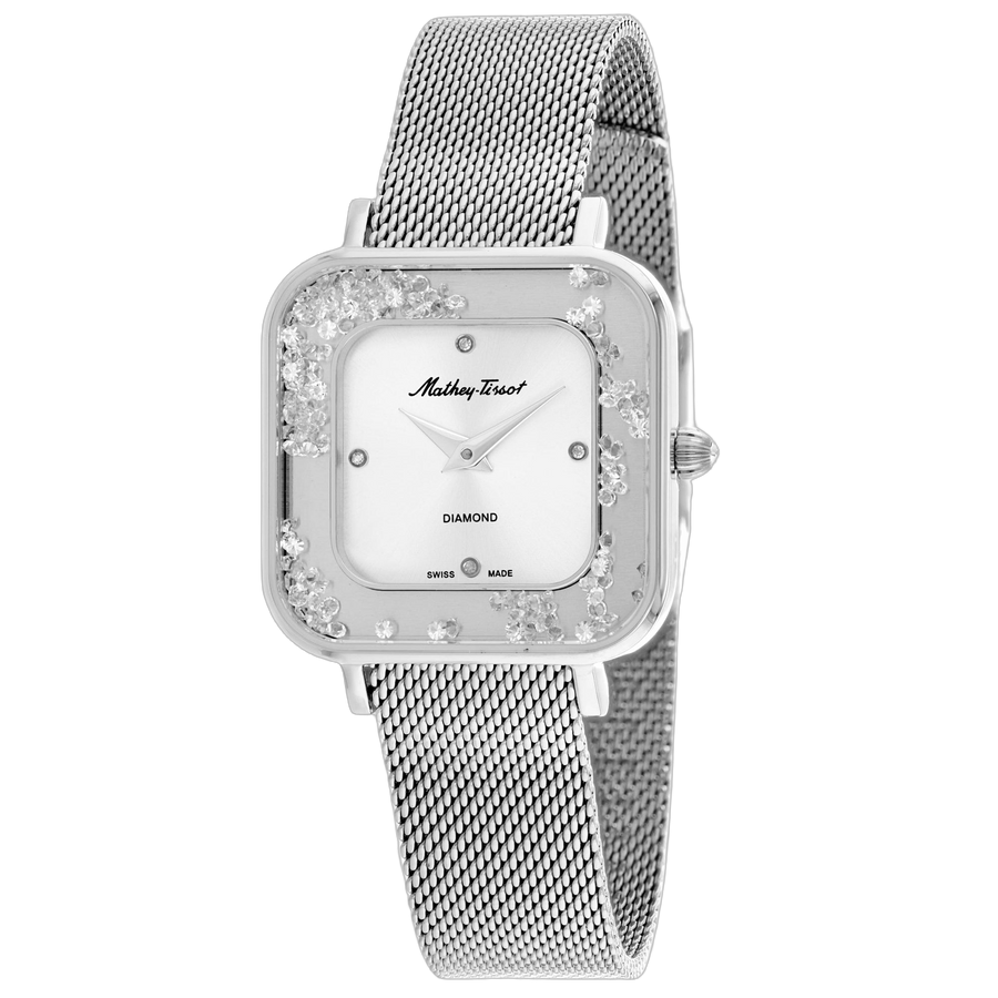 Mathey Tissot watch in silver