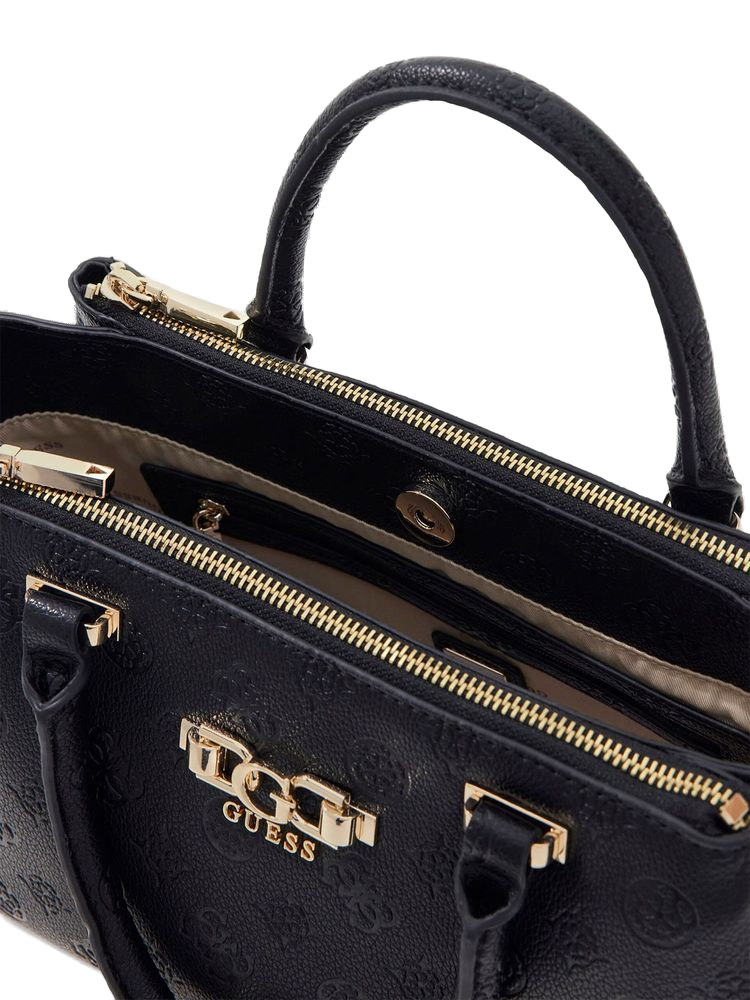 Guess 100% Polyurethane top handle bag in black