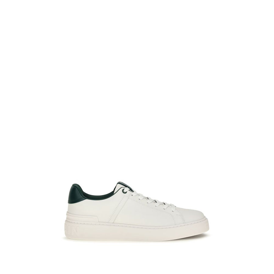 Balmain 100% Calf Leather Bos Taurus sneaker in white