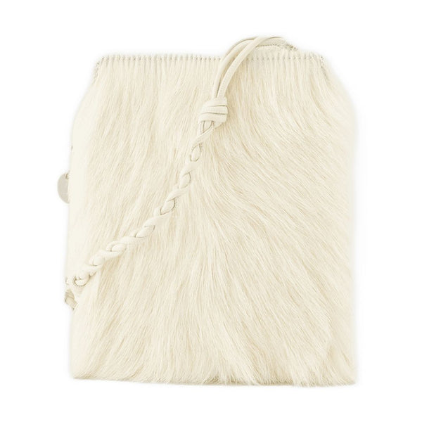 Jil Sander Goatskin crossbody bag in white