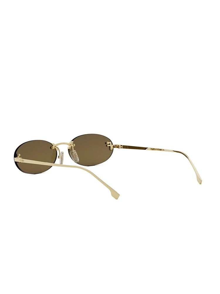 Fendi FE4075US Metal frame sunglasses in gold