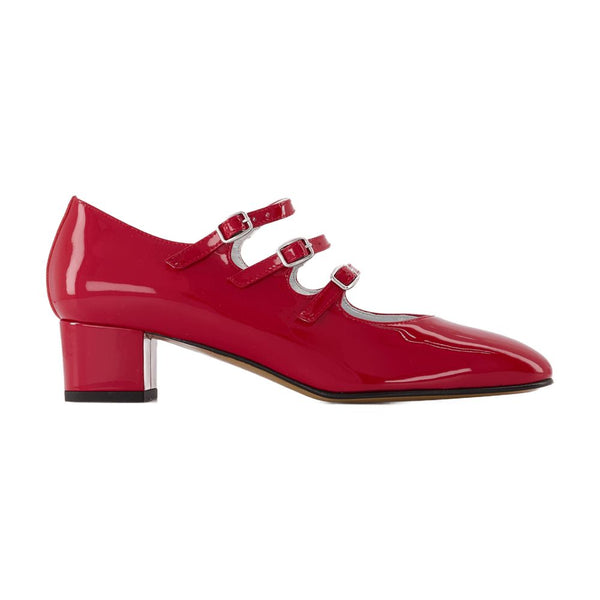 Carel patent leather calfskin mary jane in red