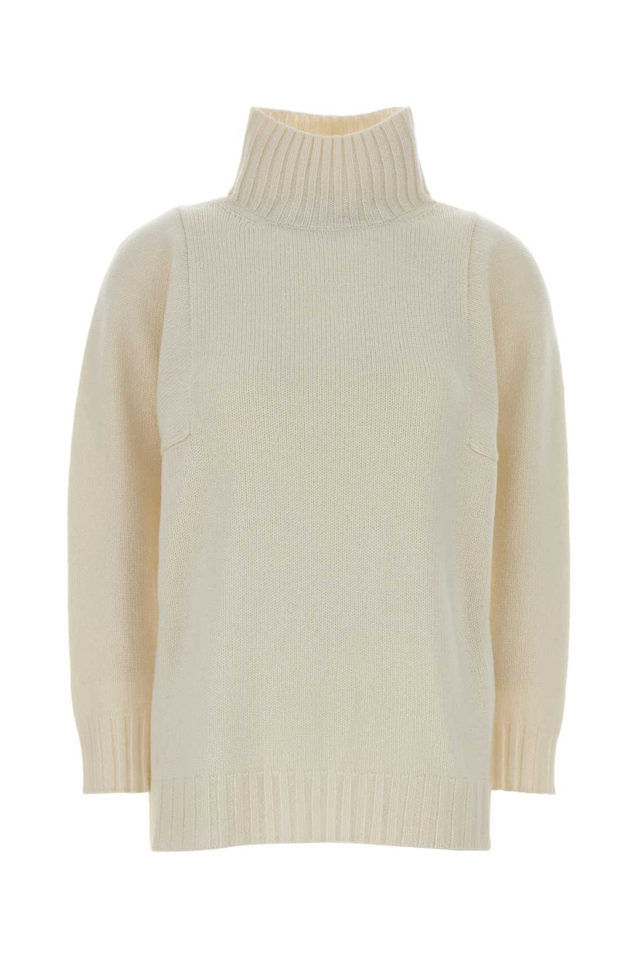 Max Mara 100% Cashmere sweater in white