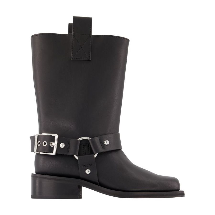 Ganni synthetic boot in black