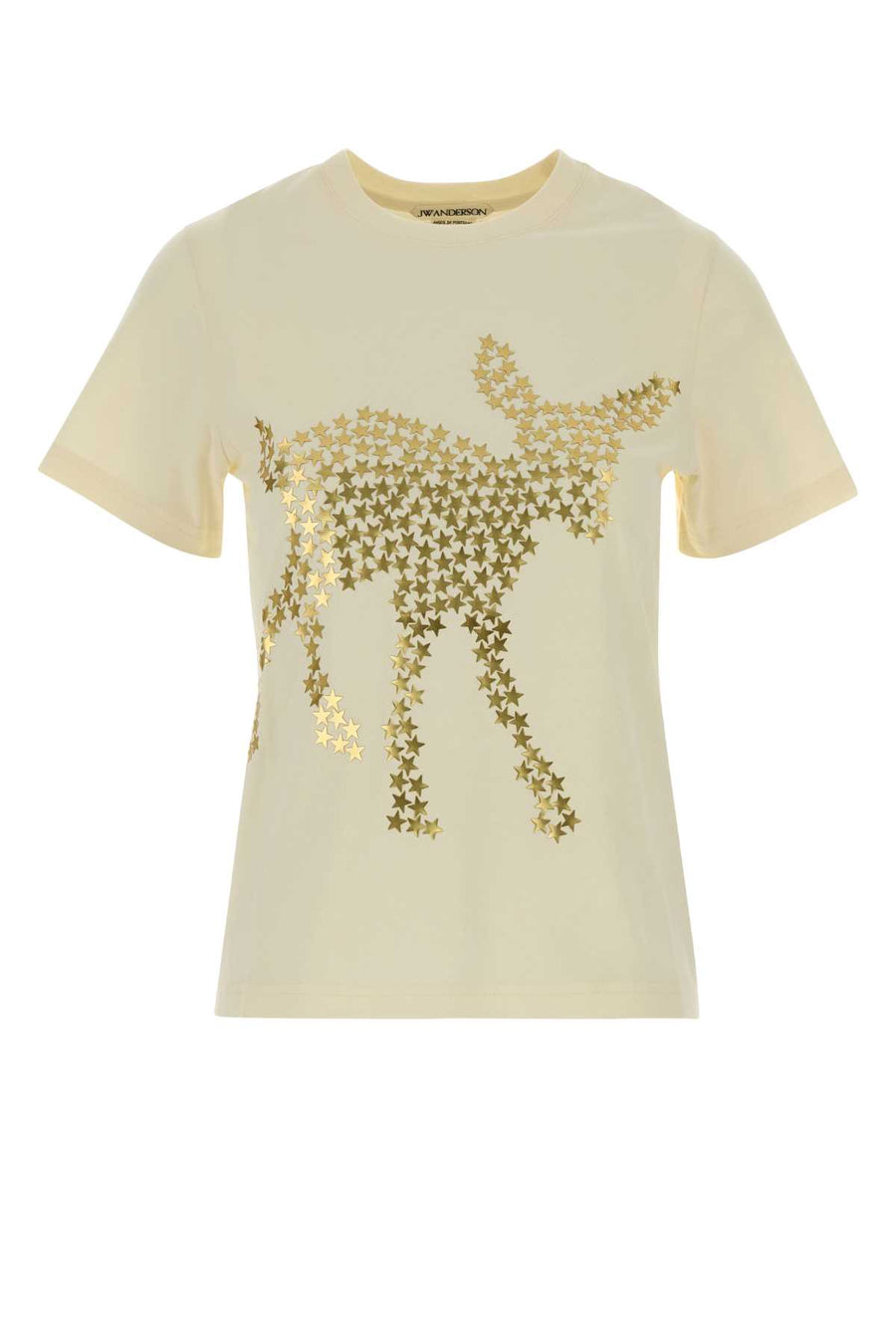 Ivory Cotton T-Shirt Ecru Exterior